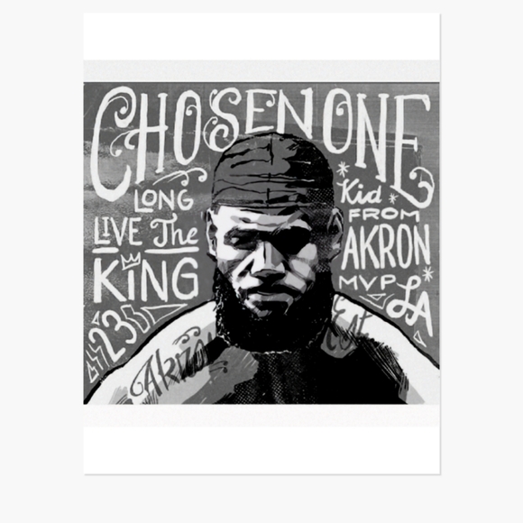 BRAND NEW!๐ฏ LEBRON JAMES LAKERS & THE CHOSEN ONE GLOSSY 8.5x11 TWO POSTER SET๐ฅ - Picture 5 of 8